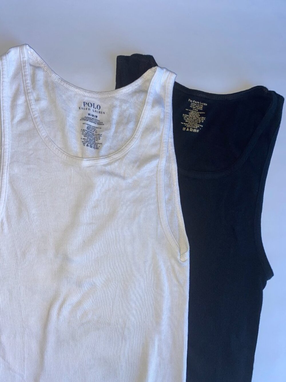 Polo Ralph Lauren 2 ribbed men's tank tops/undershirts size M